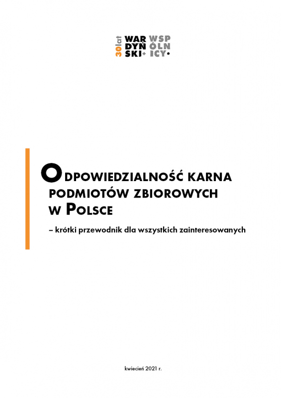 Odpowiedzialność karna podmiotów zbiorowych w Polsce